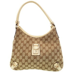 GUCCI Abbey Line GG Canvas Semi Shoulder Bag